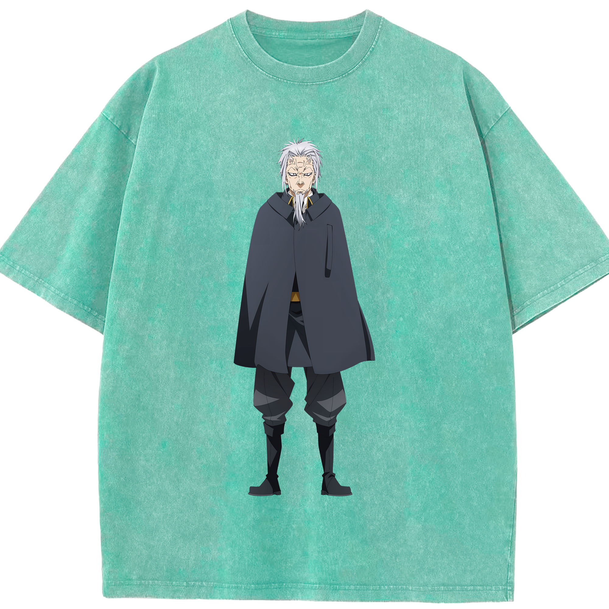 （画像用） 転スラ Regarding Reincarnated to Slime 綿100% ヴィンテージ風 半袖Tシャツ（フロントプリント）